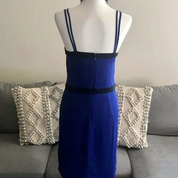 BeBe Spaghetti Strap Dress Trimmed Bodice Size 8 - Picture 6 of 11